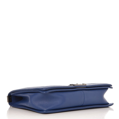 Chanel Calfskin Quilted Large Boy Flap Blue 4 of 9