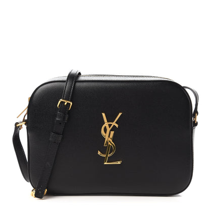 Saint Laurent Grain De Poudre Medium Classic Monogram Camera Bag Black 1 of 9
