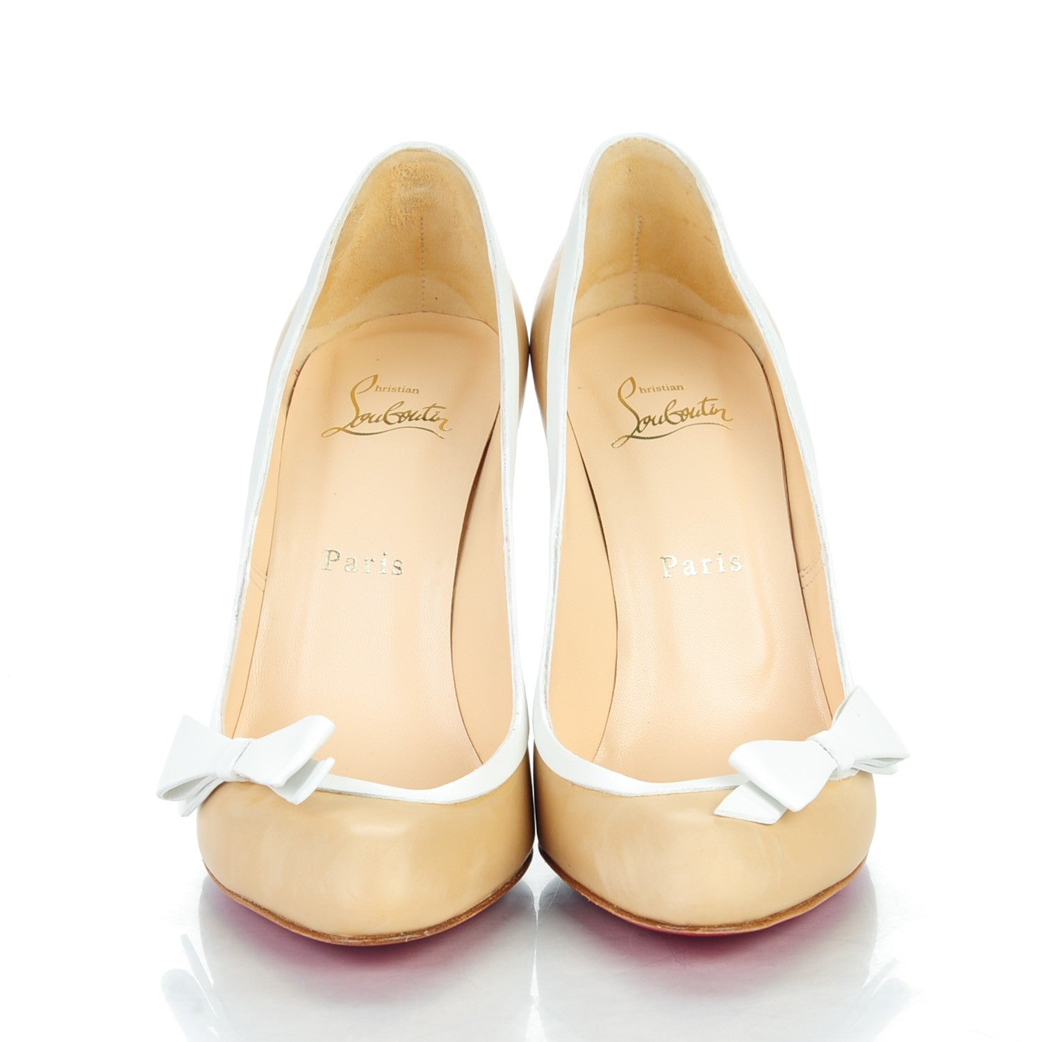 Christian Louboutin Calfskin Beauty 100 Pumps 39 Beige Lilac 2 of 9
