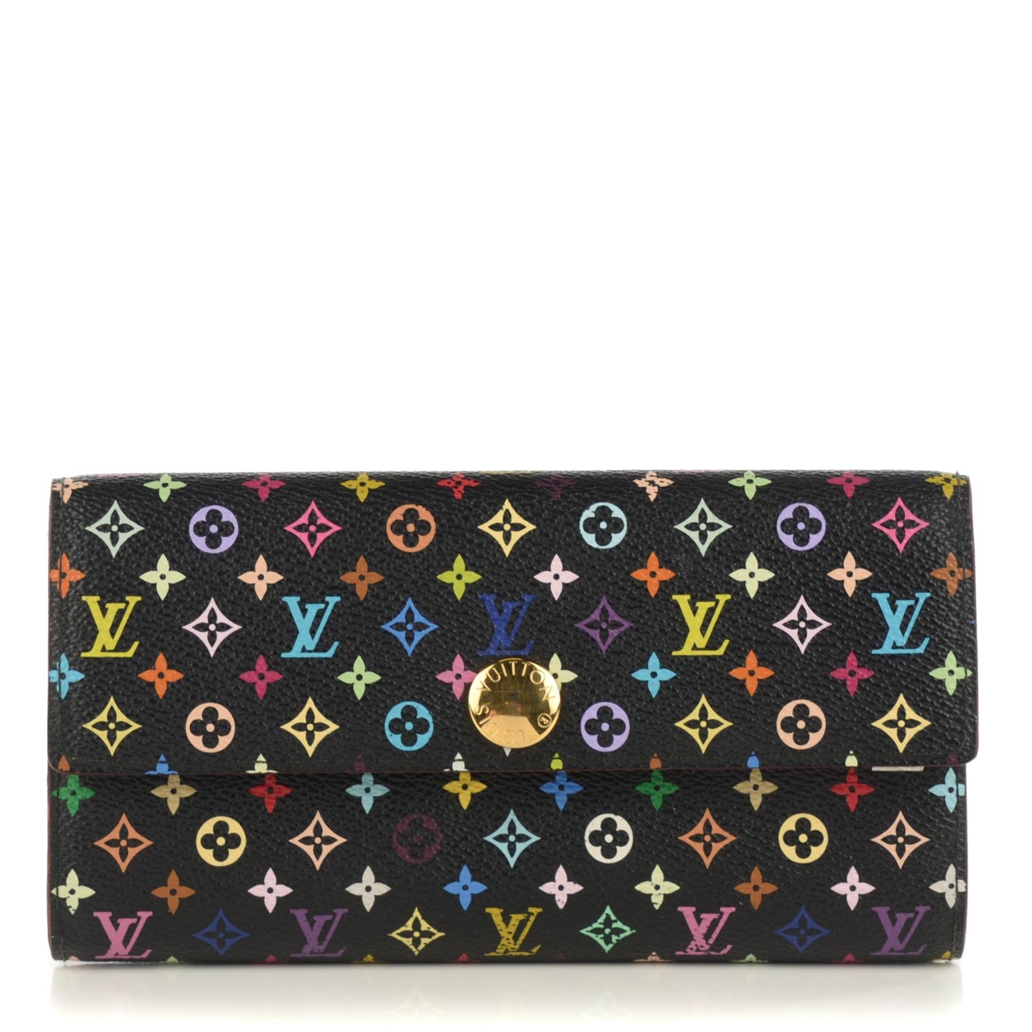 Monogram Multicolor Sarah Wallet Black Pistache