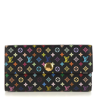 Louis Vuitton Monogram Multicolor Sarah Wallet Black Pistache 1 of 7