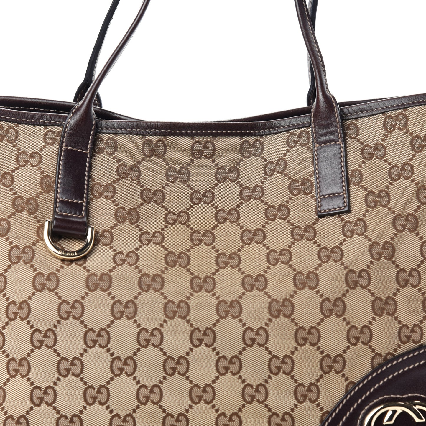 Monogram Medium New Britt Tote Brown