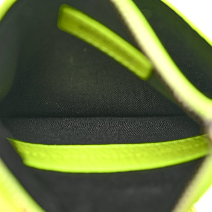 Balenciaga Agneau Le Cagole Clip On Card Mirror Fluo Yellow 6 of 16