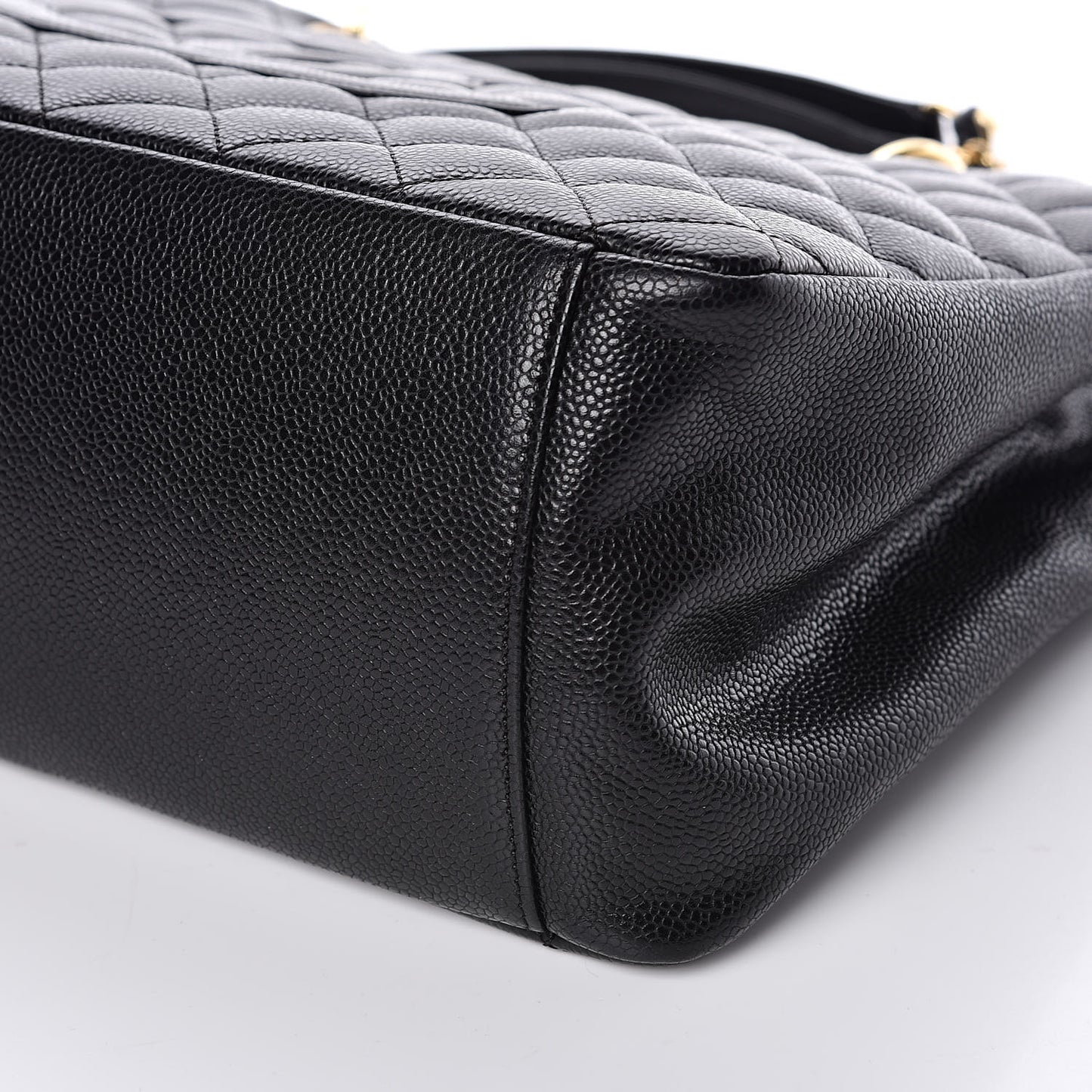 Caviar Quilted Grand Shopping Tote GST Black