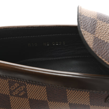 Louis Vuitton Damier Ebene Calfskin Mens Major Loafers 10 9 of 9