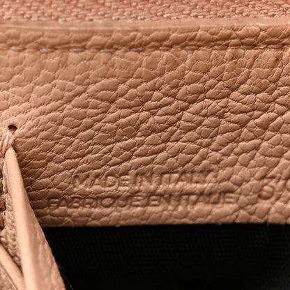 Balenciaga Chevre Gold Metallic Edge Hardware Continental Zip Around Wallet Rose Des Sables 7 of 12