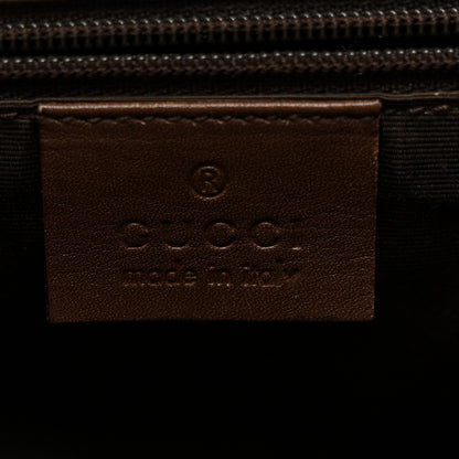 Gucci Monogram Jackie O Flap Bag Brown 6 of 13