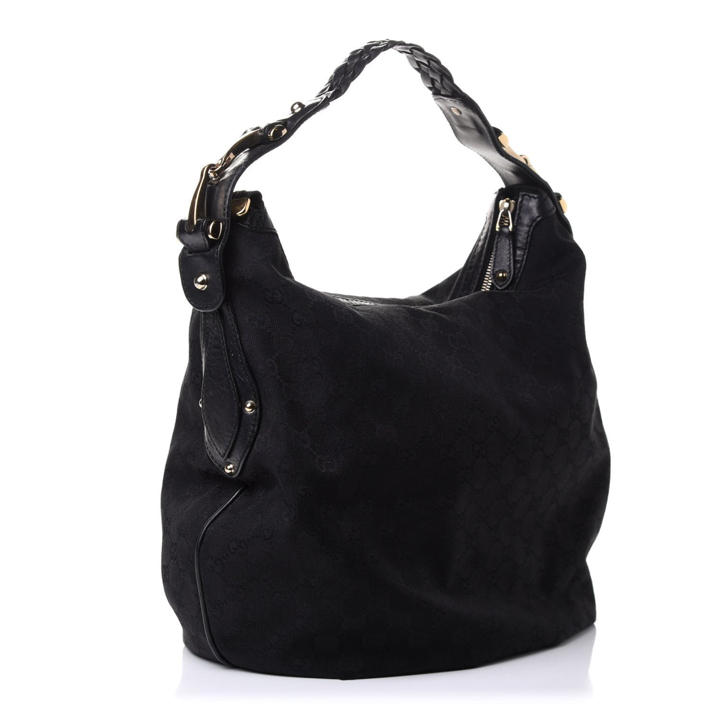 Monogram Medium Pelham Shoulder Bag Black