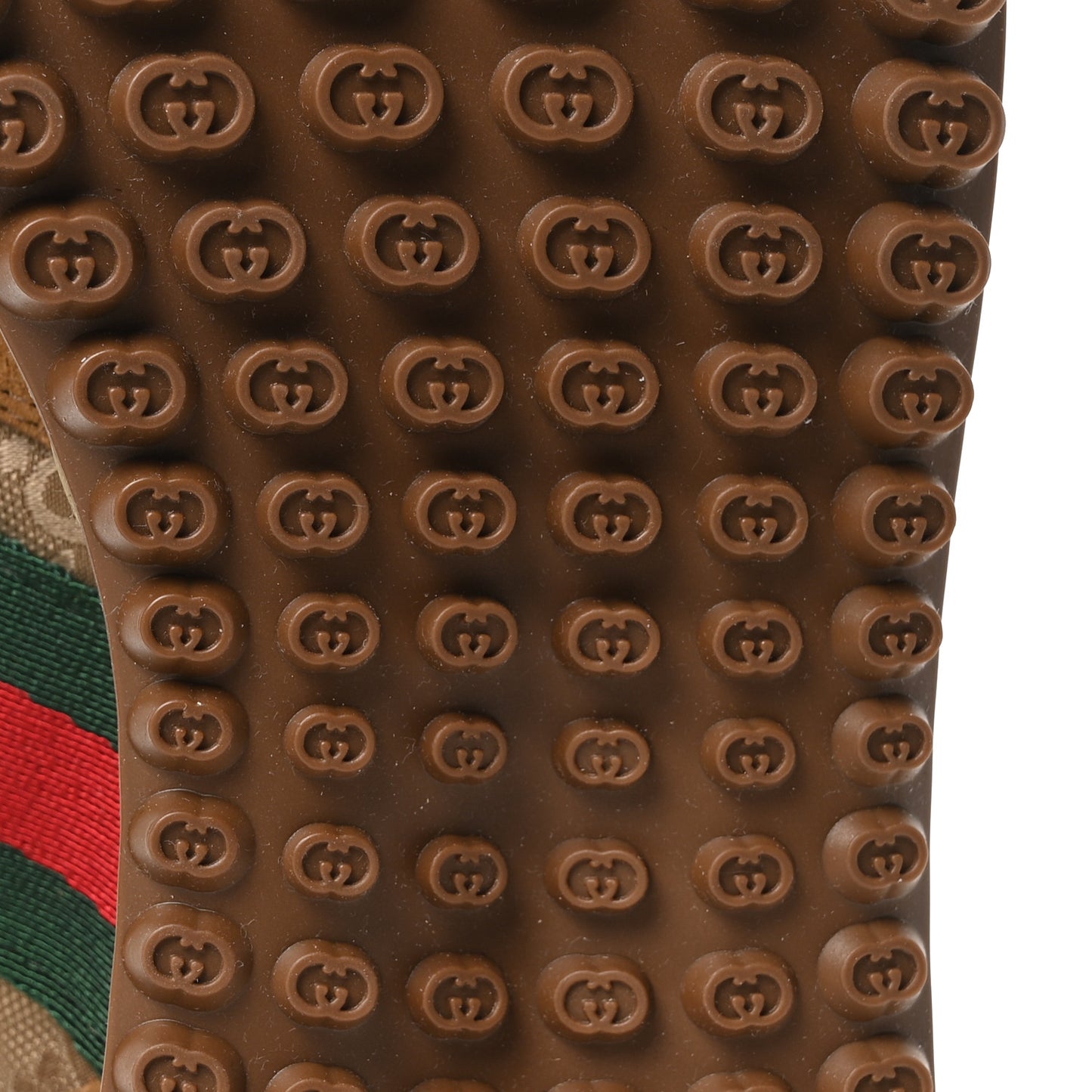 GG Suede Monogram Web Re-Motion Sneakers 41 Camel