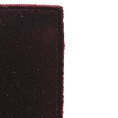 Saint Laurent Velvet Crystal Monogram Kate Tassel Shoulder Bag Burgundy 13 of 13