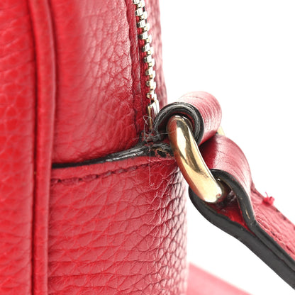 Gucci Pebbled Calfskin Small Soho Disco Bag Tabasco Red 11 of 14