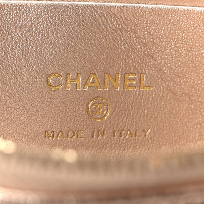Chanel Metallic Caviar Quilted Trendy Handle Slim Vanity Copper 6 of 11