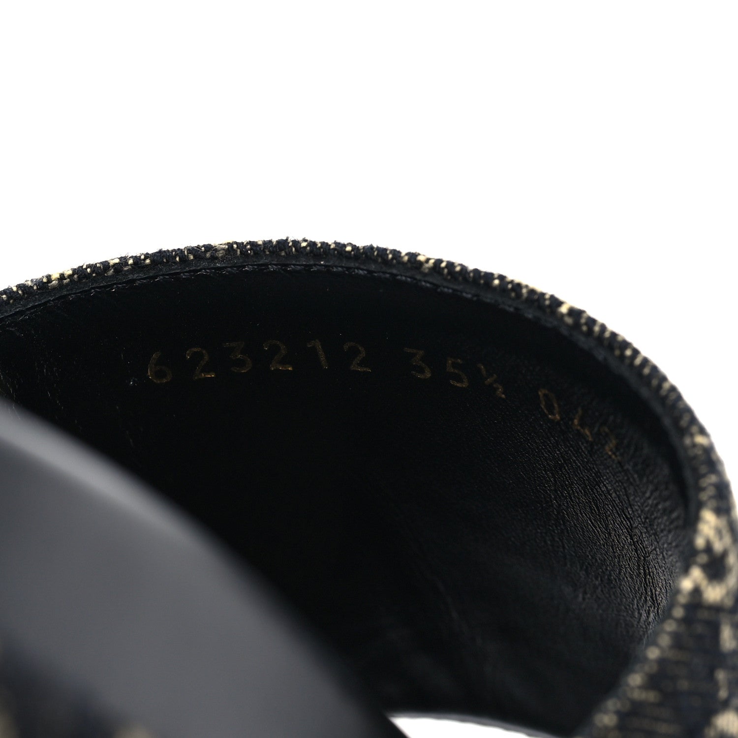 Gucci Jacquard Black Denim GG Monogram Angelina Platform 55mm Slide Sandals 35.5 Black Ivory 8 of 9