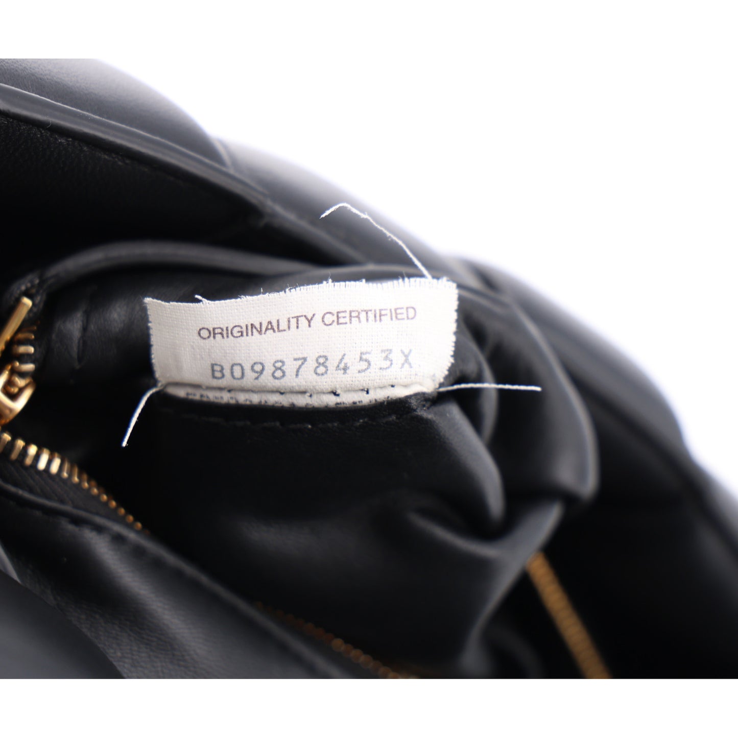 Nappa Maxi Intreccio Padded Cassette Crossbody Bag Black