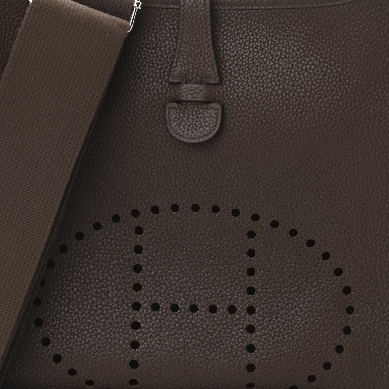 Hermes Taurillon Clemence Evelyne III PM Chocolate 8 of 10