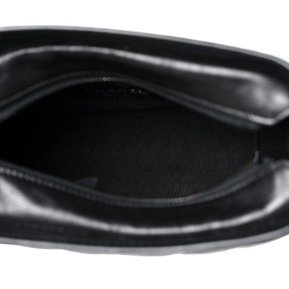 Chanel Aged Calfskin Chevron Quilted Small Gabrielle Hobo So Black 4 of 10