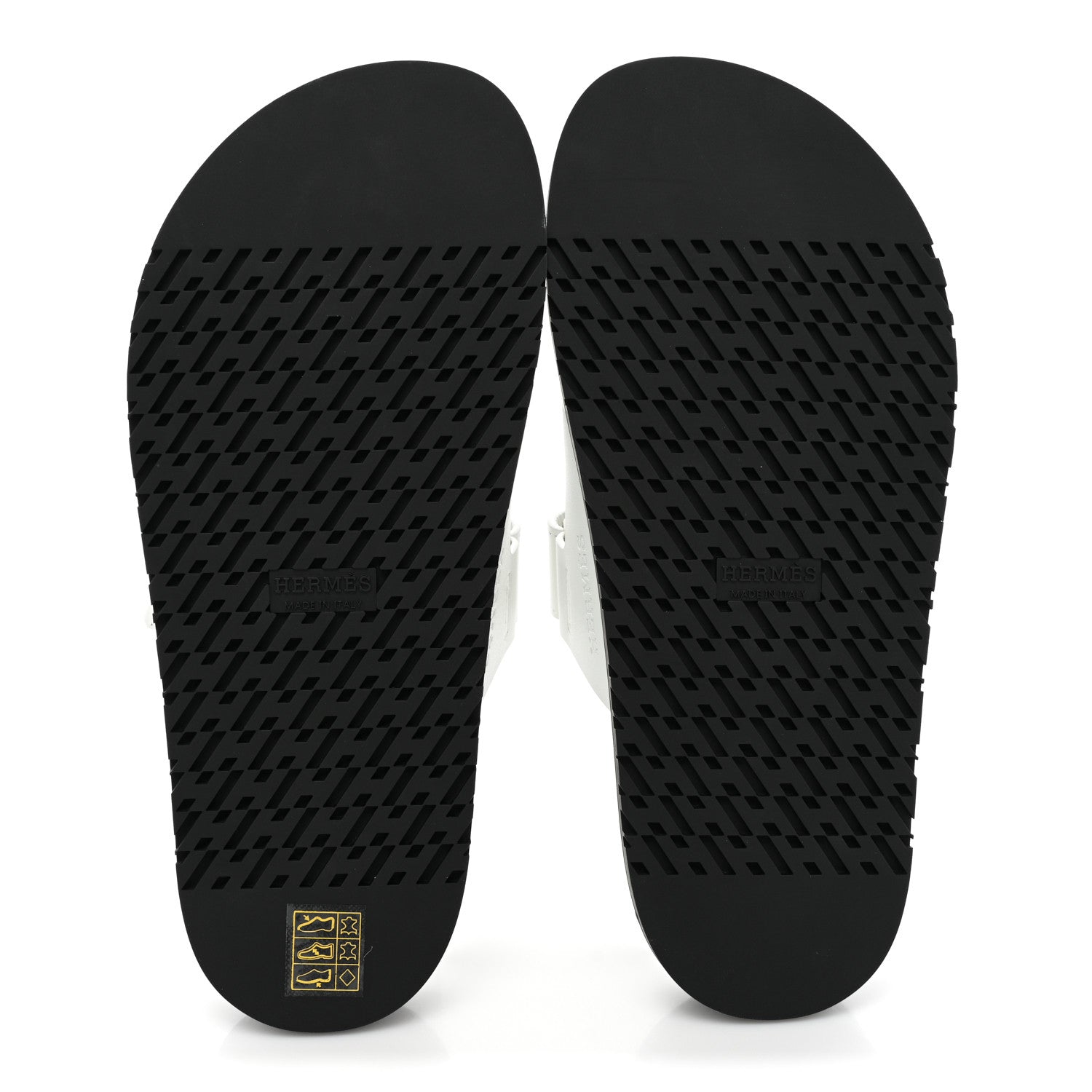 Hermes Calfskin Womens Chypre Sandals 37.5 White 5 of 9