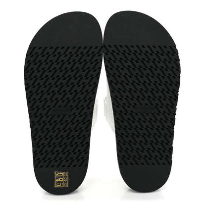 Hermes Calfskin Womens Chypre Sandals 37.5 White 5 of 9