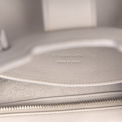 Saint Laurent Smooth Calfskin Baby Monogram Cabas Gris Perle 8 of 22