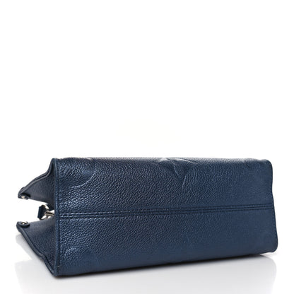Louis Vuitton Metallic Empreinte Monogram Giant Onthego PM Navy Nacre 4 of 9