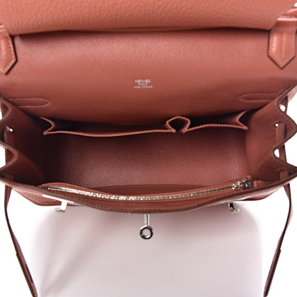 Hermes Taurillon Clemence Jypsiere 28 Rose Thè 5 of 20