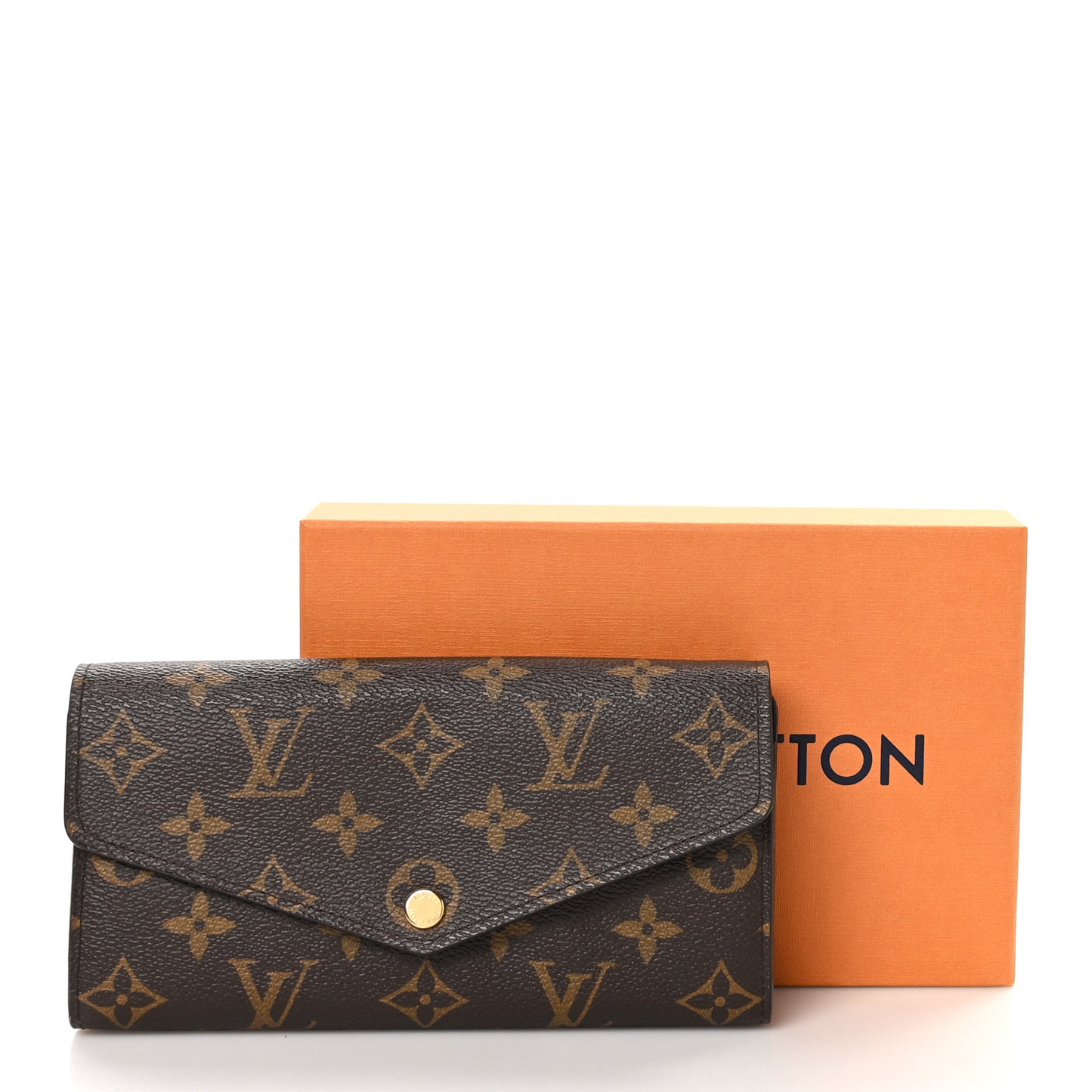 Monogram Sarah Wallet NM Coquelicot