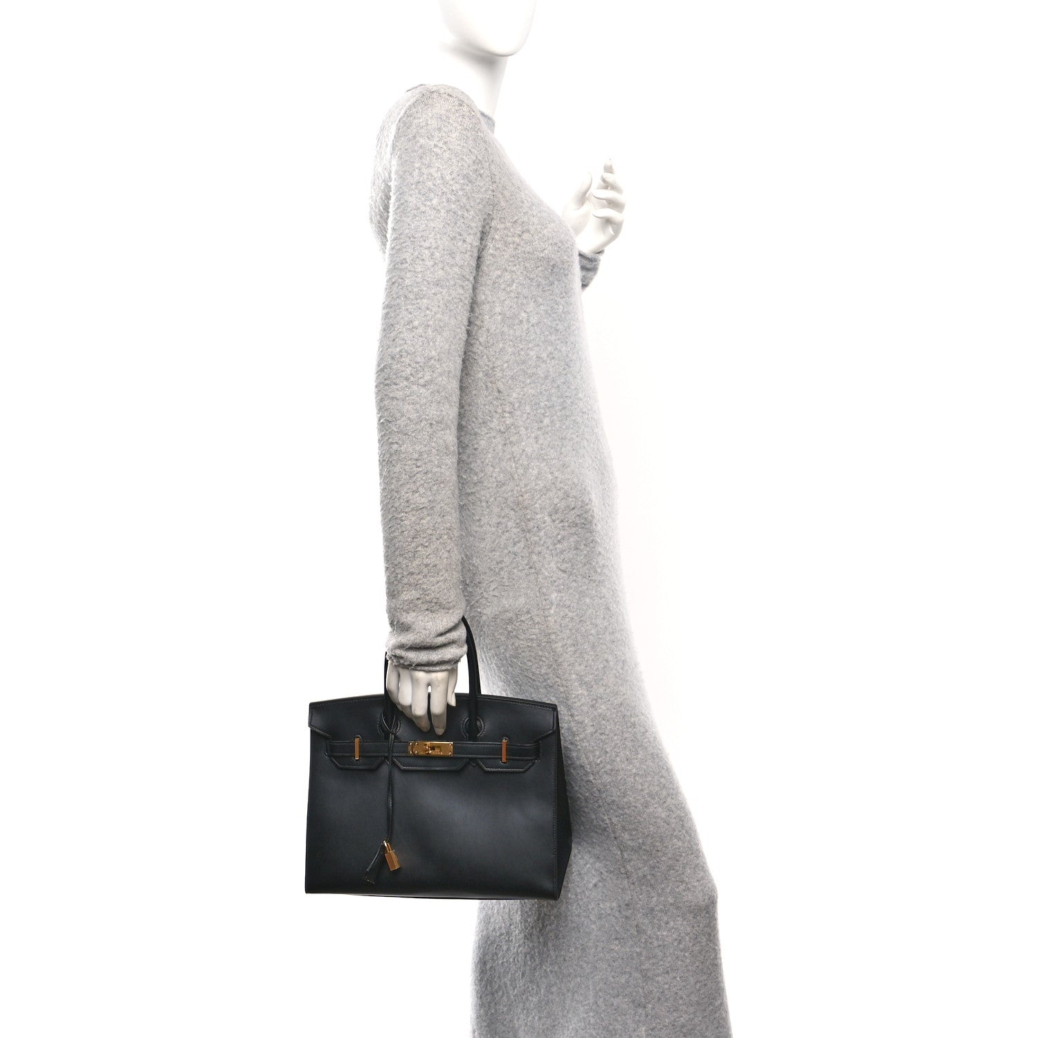 Hermes Veau Monsieur Birkin Sellier 30 Black 2 of 10