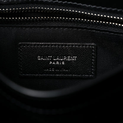 Saint Laurent Calfskin Y Quilted Monogram Toy Loulou Crossbody Bag Black 7 of 10