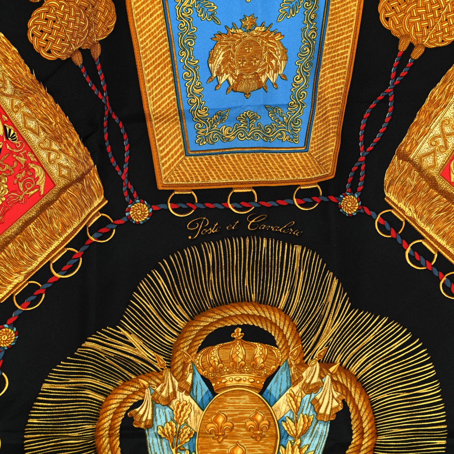 Silk Poste et Cavalerie Scarf 90
