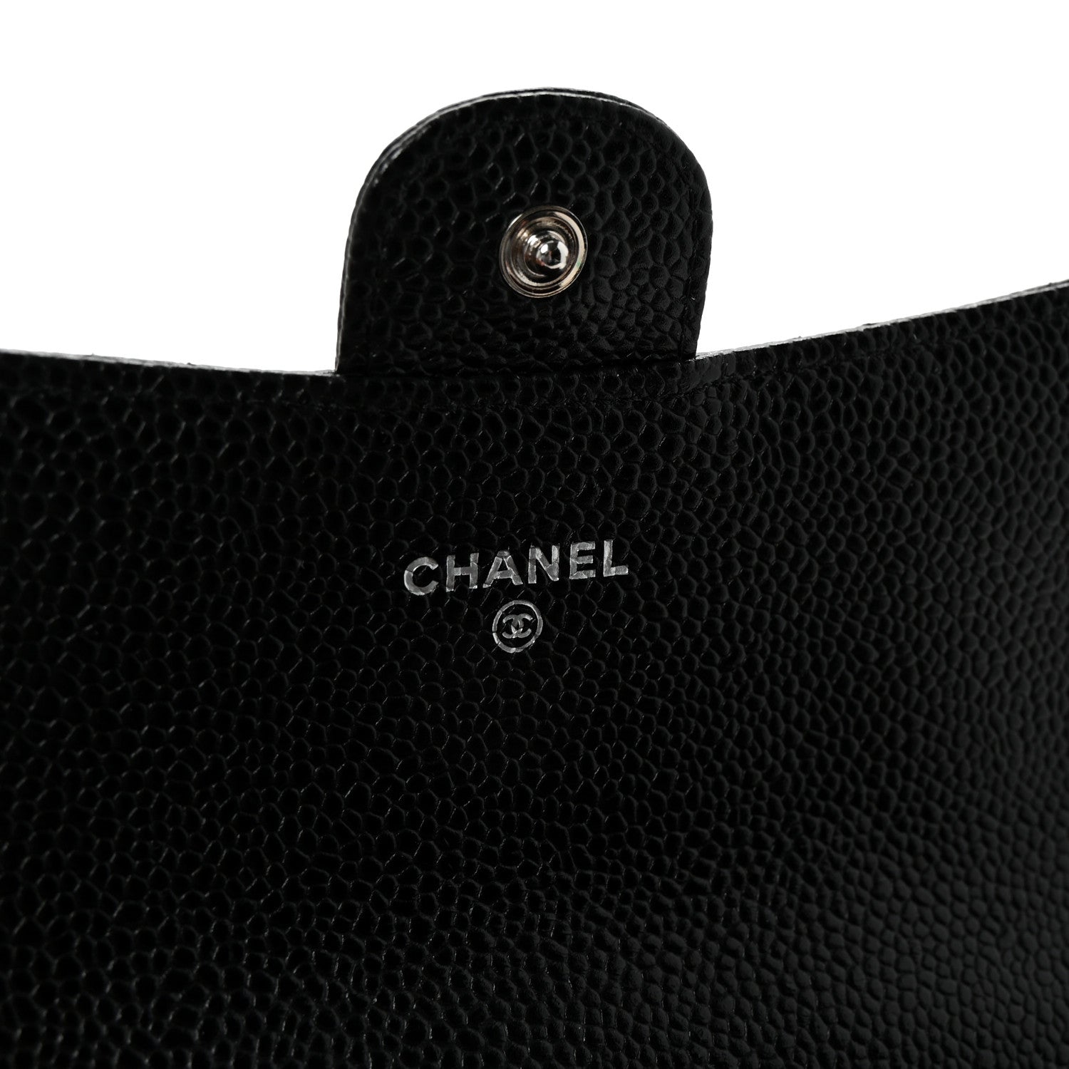 Chanel Caviar Quilted Large Gusset Flap Wallet Black 6 of 9