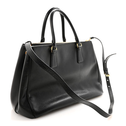 Prada Saffiano Lux Medium Galleria Double Zip Tote Black 2 of 8