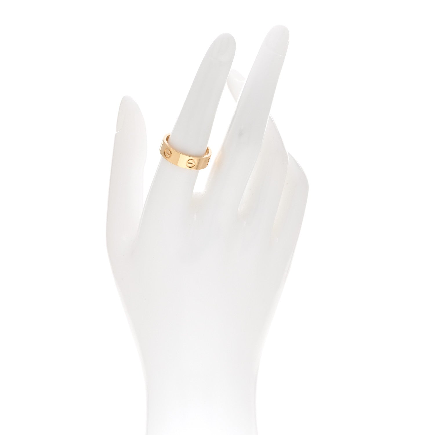 Cartier 18K Yellow Gold 5.5mm LOVE Ring 55 7.25 2 of 4
