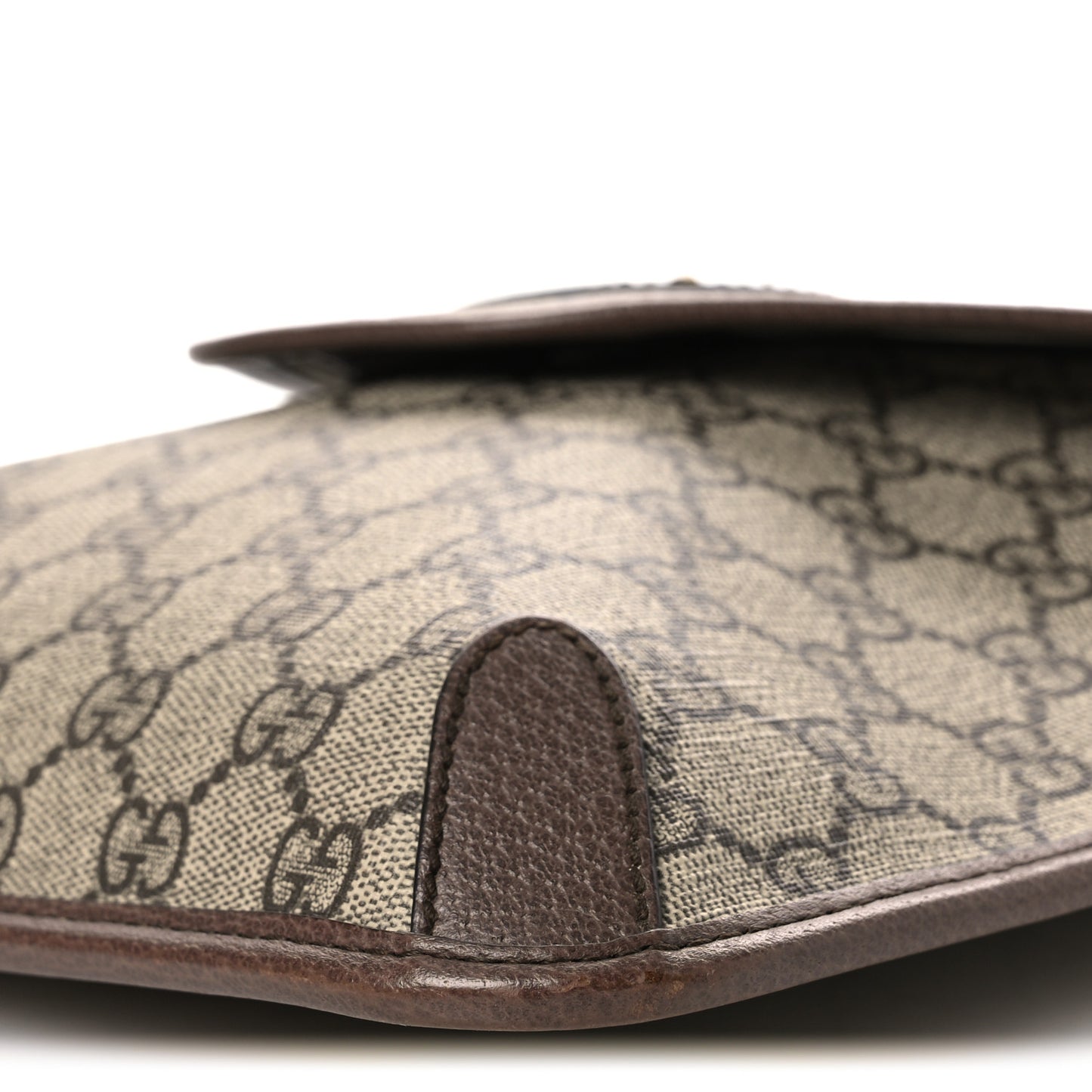 GG Supreme Monogram Web Medium Neo Vintage Flap Messenger Bag Beige New Acero