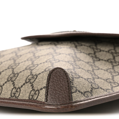 Gucci GG Supreme Monogram Web Medium Neo Vintage Flap Messenger Bag Beige New Acero 10 of 17