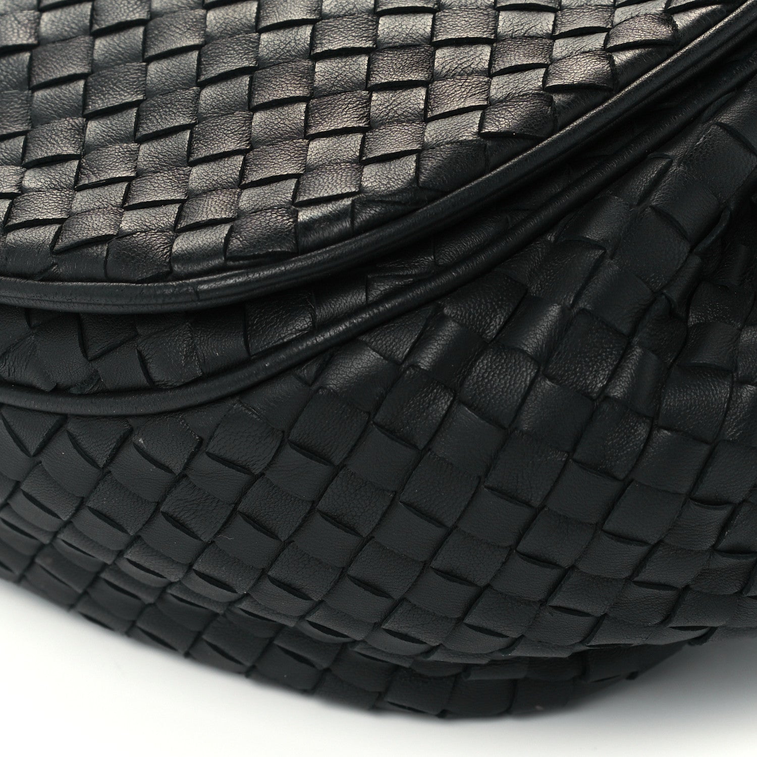 Bottega Veneta Nappa Intrecciato Message Bag Black 10 of 11