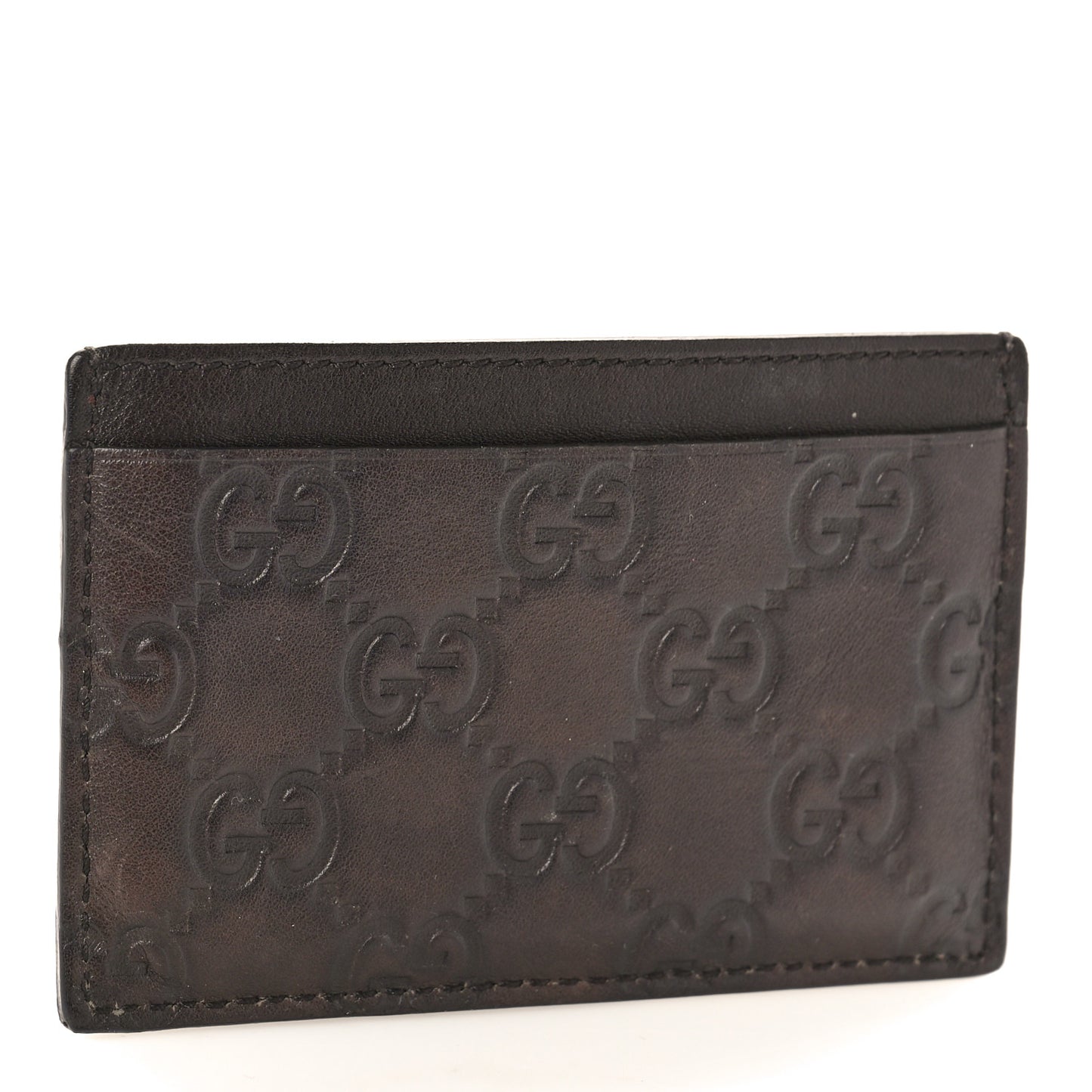 Guccissima Card Holder Brown