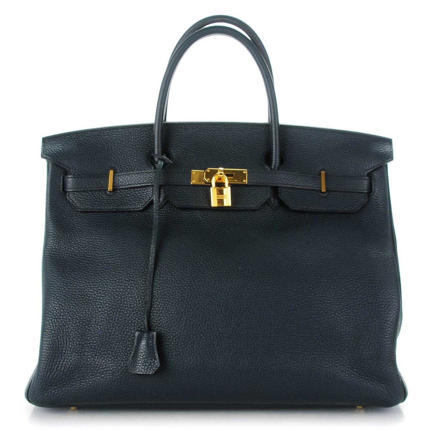 Taurillon Clemence Birkin 40 Bleu Obscur