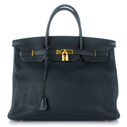 Hermes Taurillon Clemence Birkin 40 Bleu Obscur 1 of 23