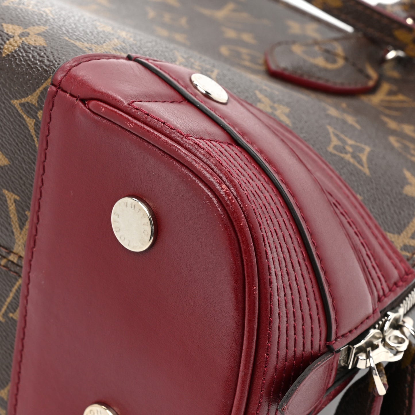 Monogram Shine Alma PM Bordeaux