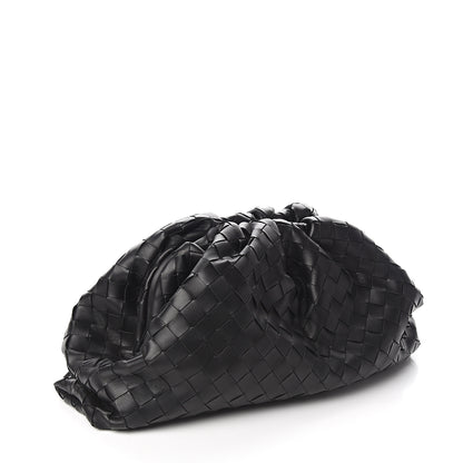 Bottega Veneta Nappa Maxi Intreccio The Pouch Oversized Clutch Black 2 of 8