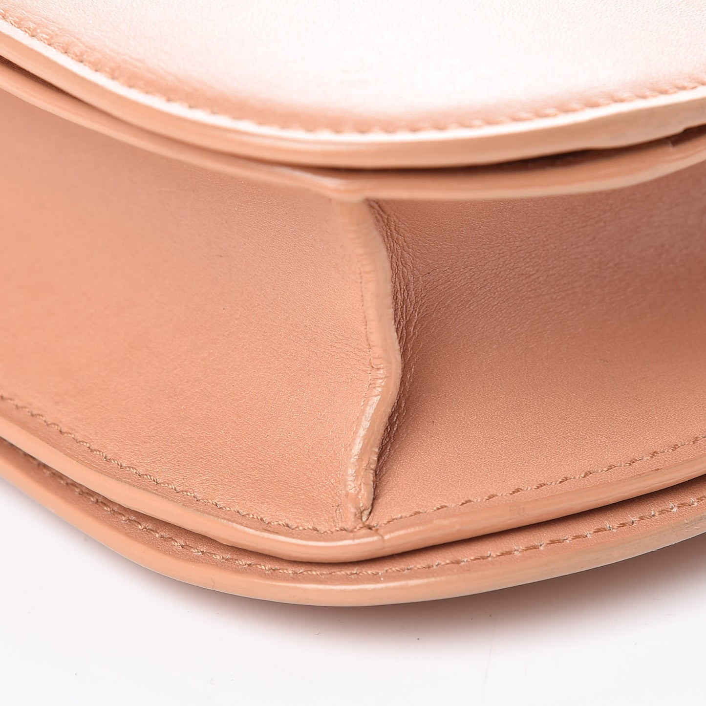 Box Calfskin Medium Classic Box Flap Bag Nude