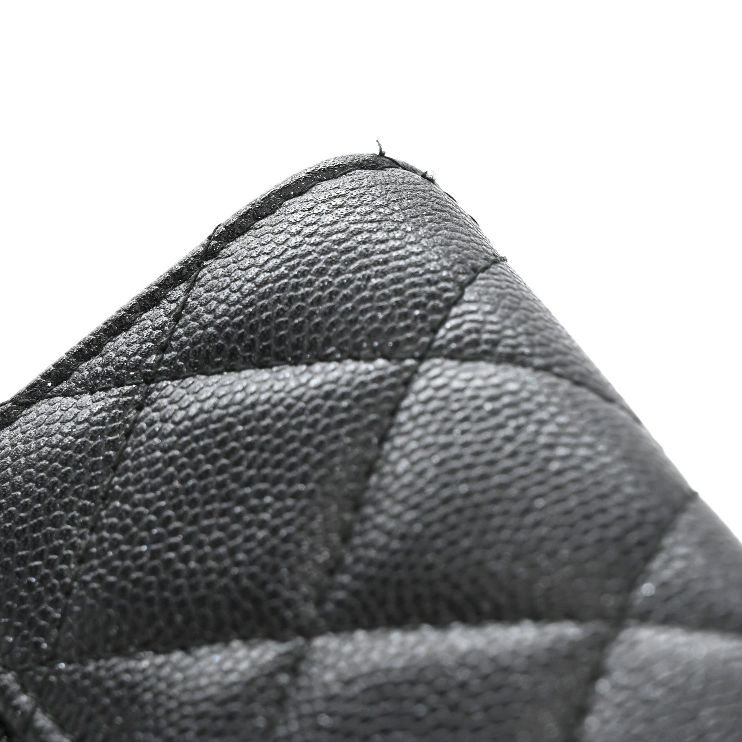 Chanel Iridescent Caviar Quilted Compact Flap Wallet Black 9 of 11
