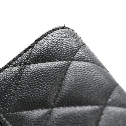 Chanel Iridescent Caviar Quilted Compact Flap Wallet Black 9 of 11