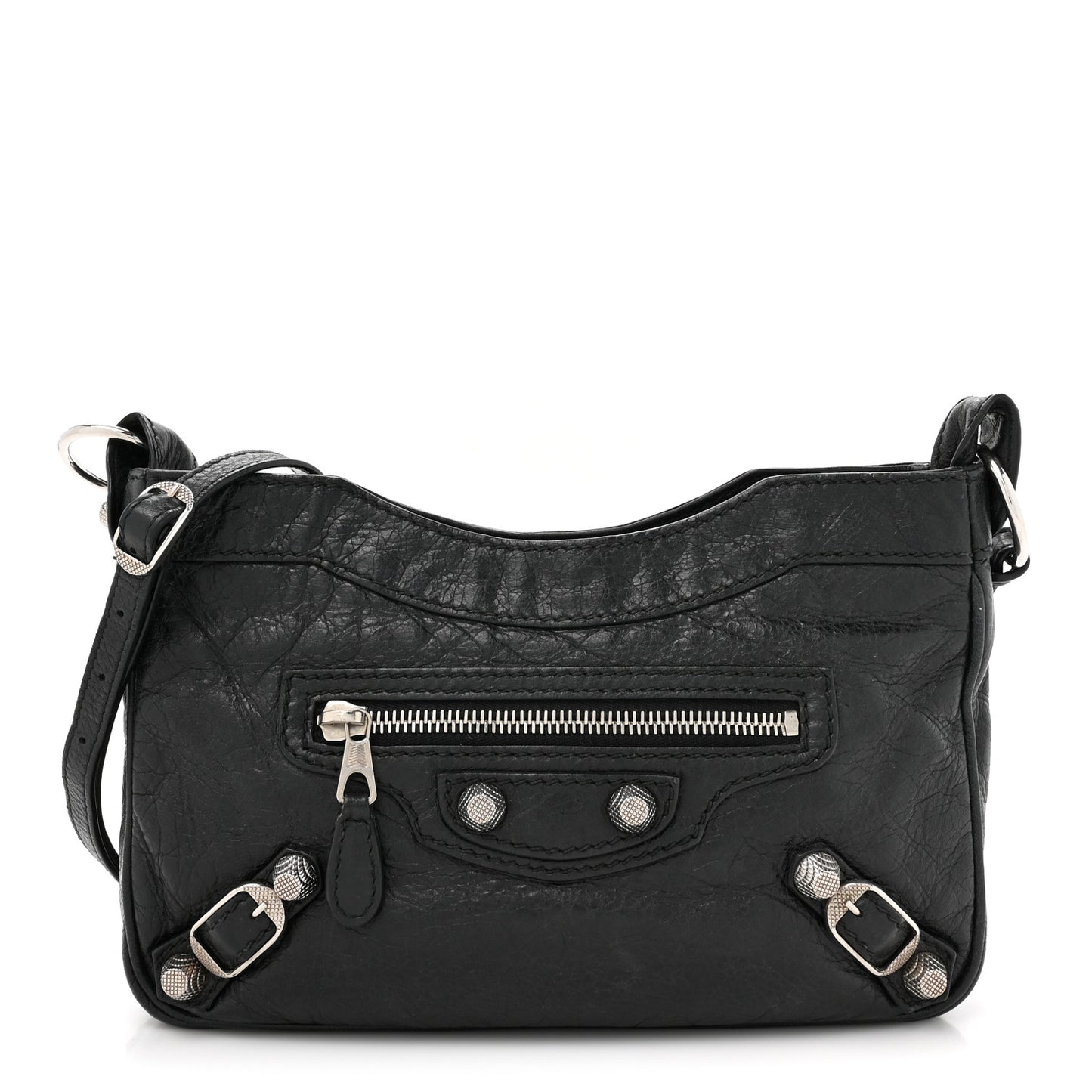 Agneau Giant 12 Silver Hardware Hip Black