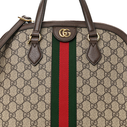 Gucci GG Supreme Monogram Web Medium Ophidia Top Handle Dome Bag Brown 8 of 10