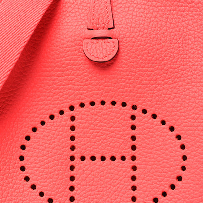 Hermes Taurillon Clemence Evelyne TPM Rouge Pivoine 8 of 10