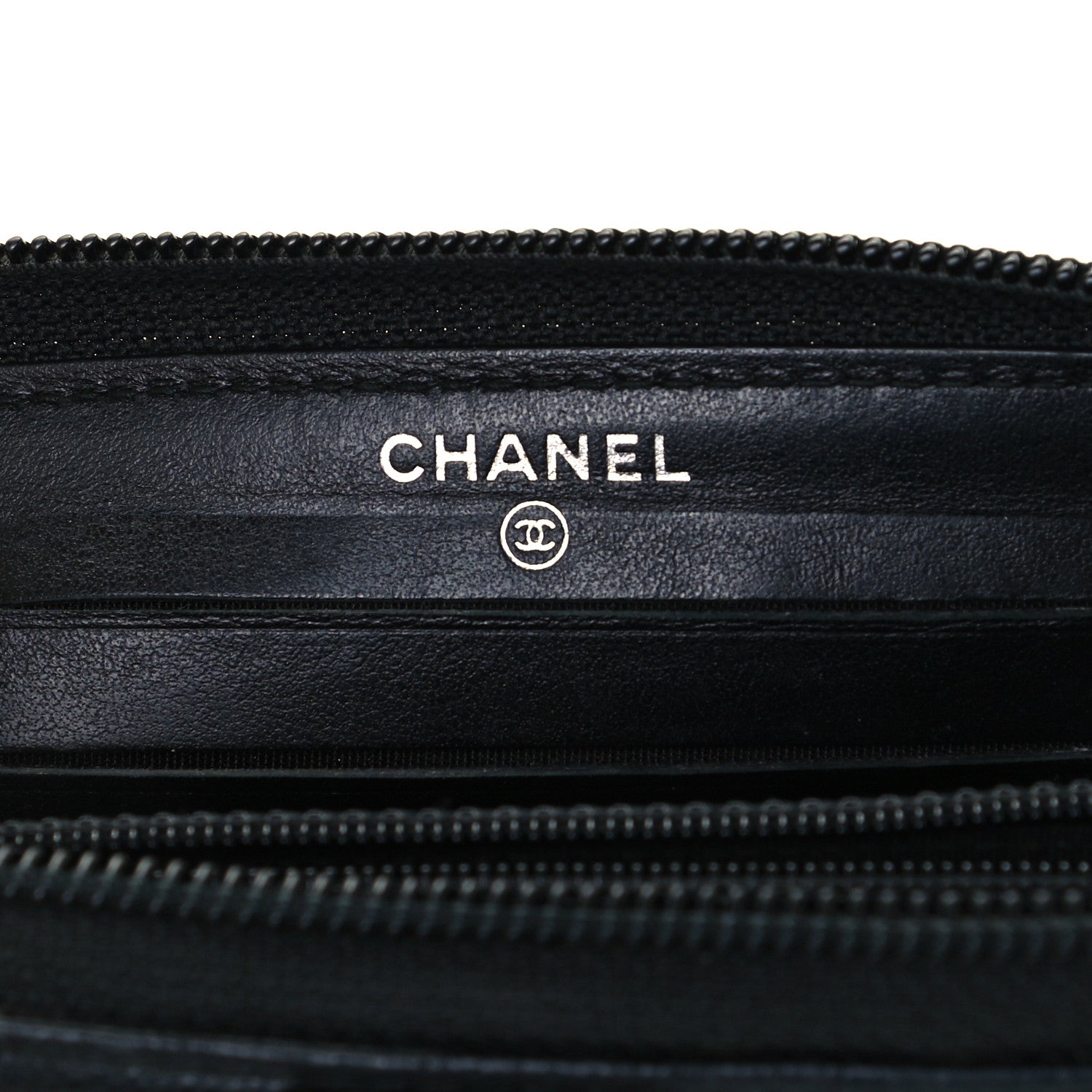 Chanel Caviar Quilted Small Boy Zip Around Wallet Black 6 of 10