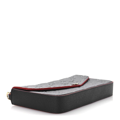 Louis Vuitton Empreinte Pochette Felicie Chain Wallet Marine Rouge 5 of 10