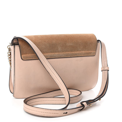 Chloe Suede Calfskin Small Faye Shoulder Bag Cement Pink 3 of 19