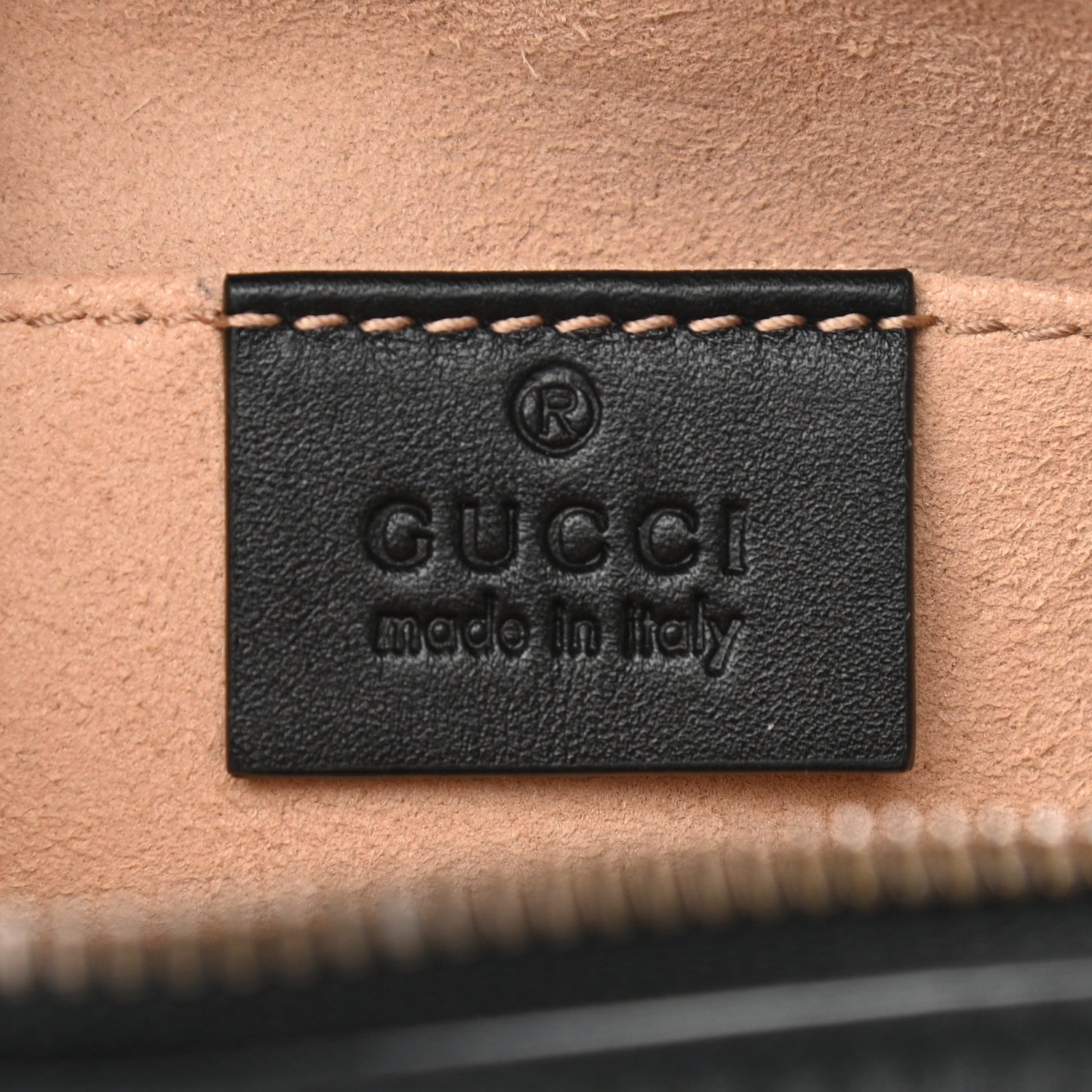 Gucci Calfskin Matelasse GG Marmont Belt Bag 85 34 Black 6 of 10